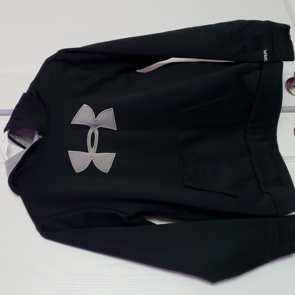 ❤New no tag Black Under Armour hoodie size Youth